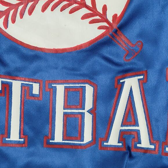 Vintage 90s Sussex-Wantage Jacket M 23x24 Blue Softball Baggy Boxy - Picture 12 of 15